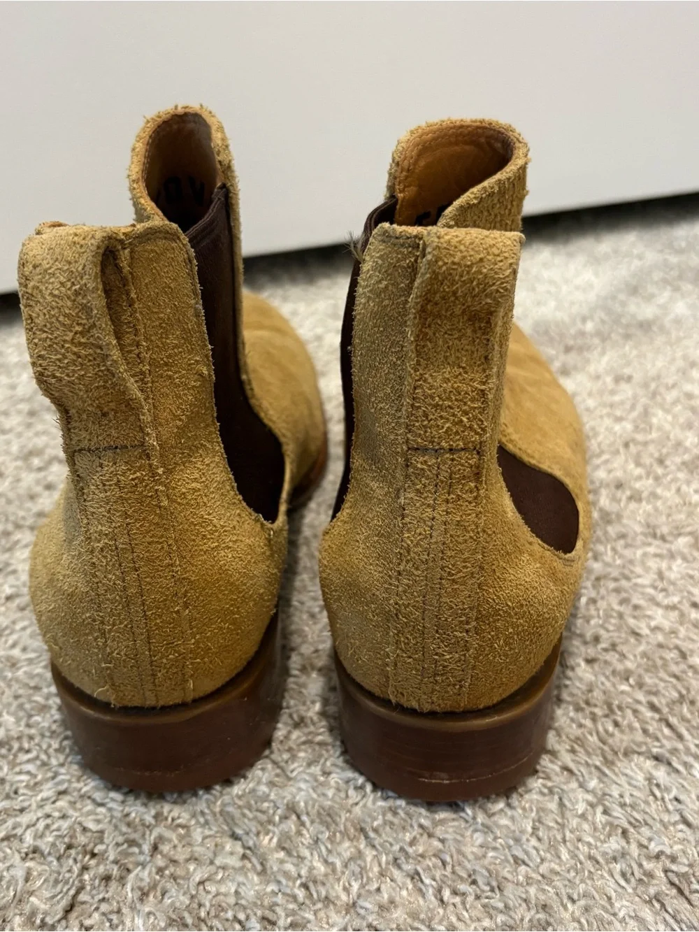Tecovas Men's Suede Chukka Boots in Mustard Brown